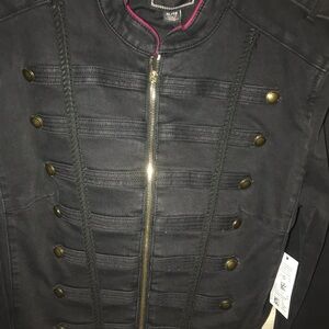 Women's Black Military Style Jacket